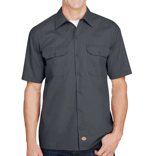 Men's FLEX Short-Sleeve Twill Work Shirt Thumbnail